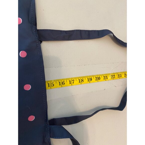 Kate Spade Extra Large Reusable Shopping Tote Bag Black Pink Polka Dot - Picture 6 of 6